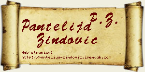 Pantelija Zindović vizit kartica